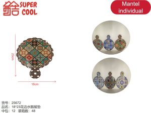 Mantel individual ceramica base de corcho