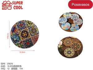 Posavasos de ceramica base de corcho