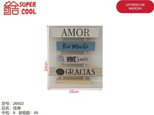 Letrero de madera