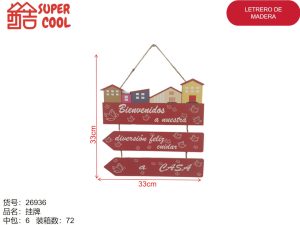 Letrero de madera
