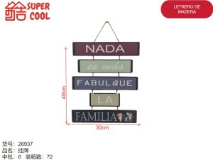 Letrero de madera