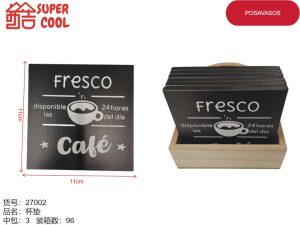 Posavasos de ceramica base de corcho