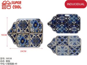 Posavasos de ceramica base de corcho