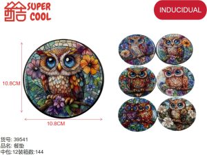 Posavasos de ceramica base de corcho