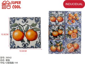 Posavasos de ceramica base de corcho