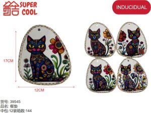 Posavasos de ceramica base de corcho