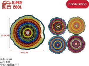 Posavasos de ceramica base de corcho