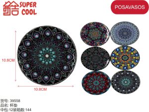 Posavasos de ceramica base de corcho