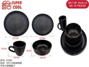 Set de loza 16 unidades