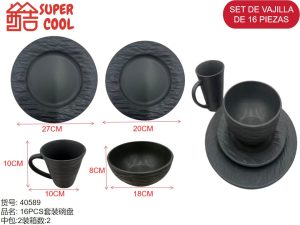 Set de loza 16 unidades