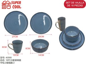 Set de loza 16 unidades