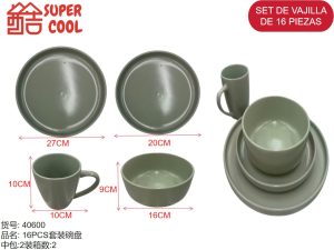 Set de loza 16 unidades