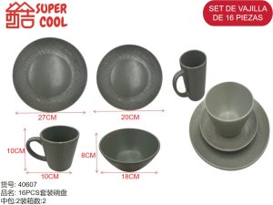 Set de loza 16 unidades