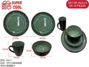 Set de loza 16 unidades