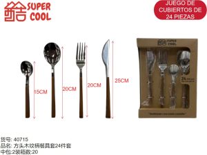 Juego De Cubiertos De 24 Piezas