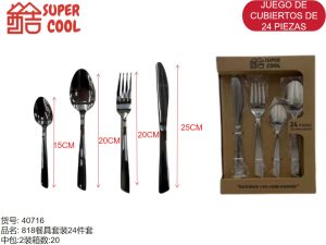 Juego De Cubiertos De 24 Piezas