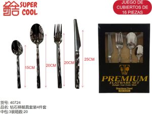 Juego De Cubiertos De 4 Piezas