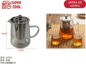 Tetera vidrio para te con filtro 550 ML