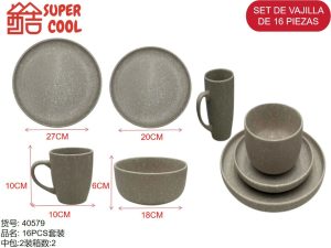 Set de loza 16 piezas
