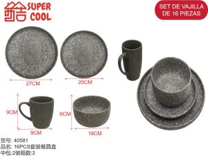 Set loza 16 unidades