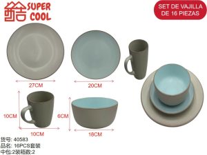 Set de loza 16 piezas