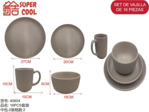 Set loza 16 unidades