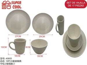 Set loza 16 unidades