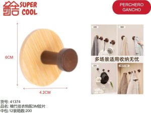 Gancho perchero adhesivo